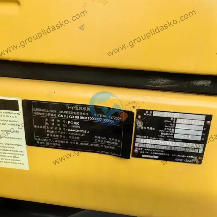 Komatsu PC160 d’occasion – Image 4