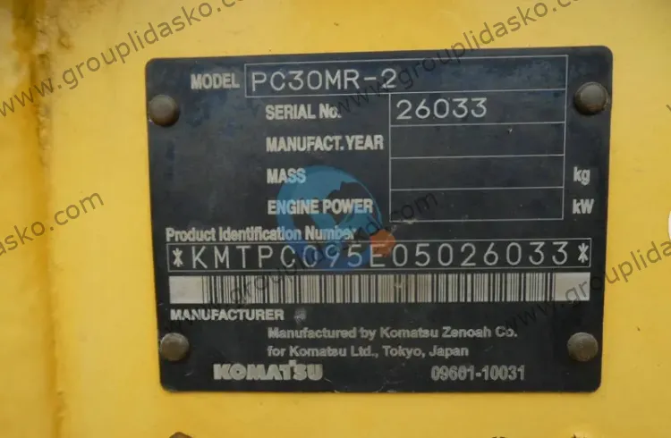 Komatsu PC30MR-2 d’occasion – Image 5